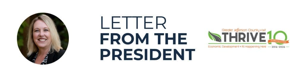 Letter from the President header, with pic of D. Reinbold
